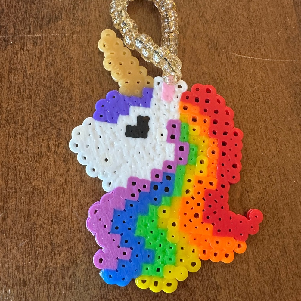 Unicorn Kandi perler bracelet